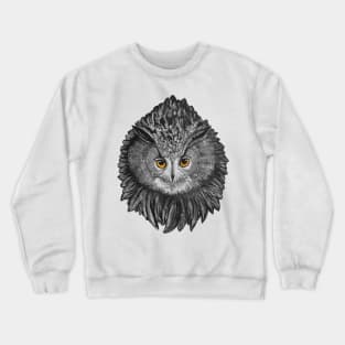 Majestic Night Bird - Eagle Owl Crewneck Sweatshirt